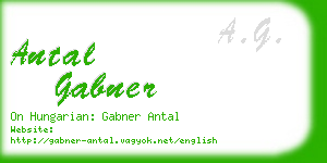 antal gabner business card